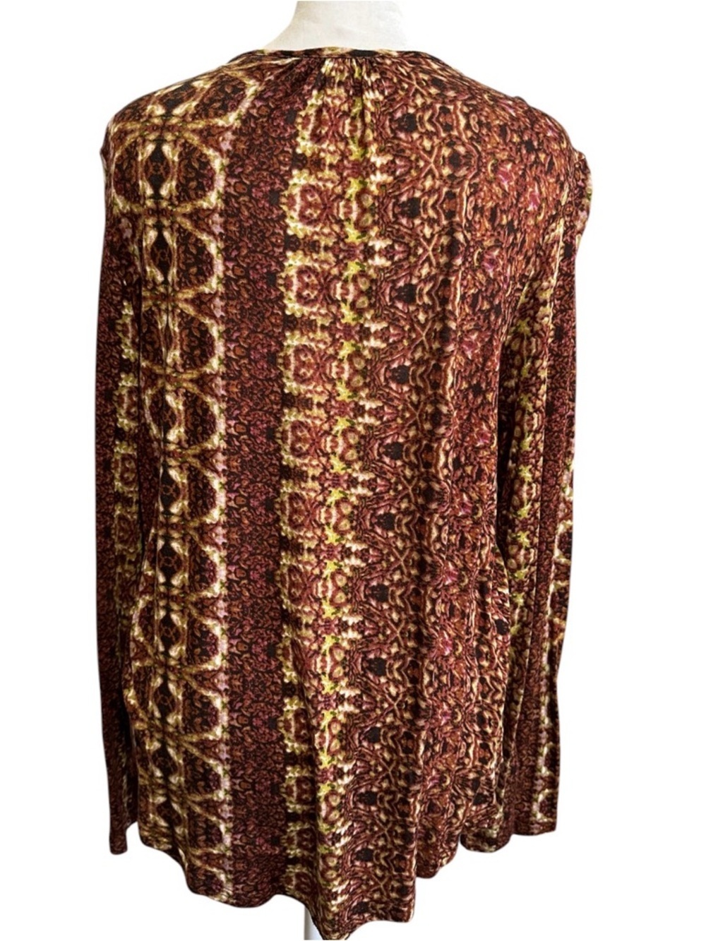 MSRP $78 GORGEOUS EXOTIC WOMEN VINTAGE AMERICA BLOUSE PEASANT FESTIVAL TOP SZ M - Picture 2 of 3